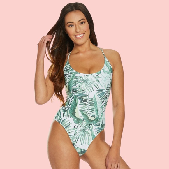 NWT Rip Curl Palm Reader Lace-up Back Cheeky One Piece Swimsuit XS - Picture 2 of 8